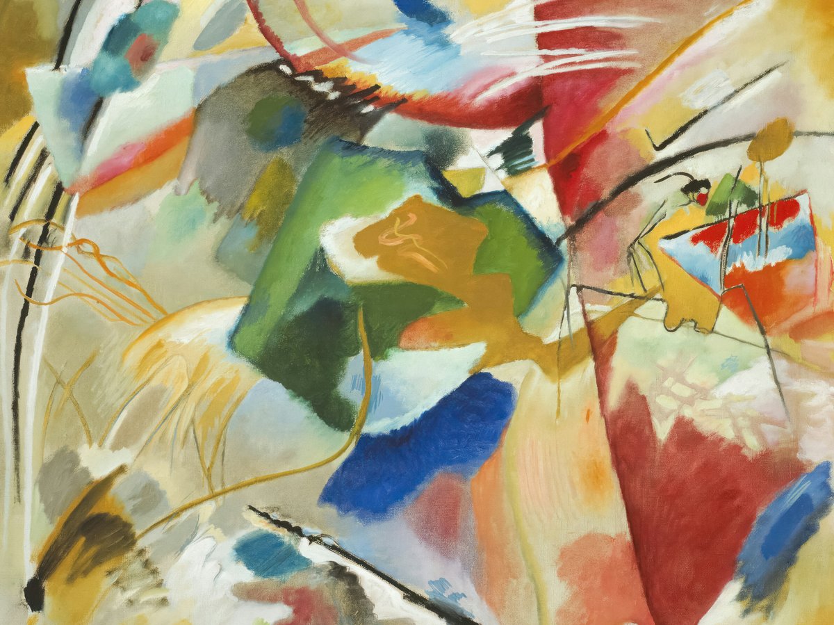 Abstract composition by Wassily Kandinsky