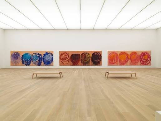 Gallery at Museum Brandhorst with paintings by Cy Twombly