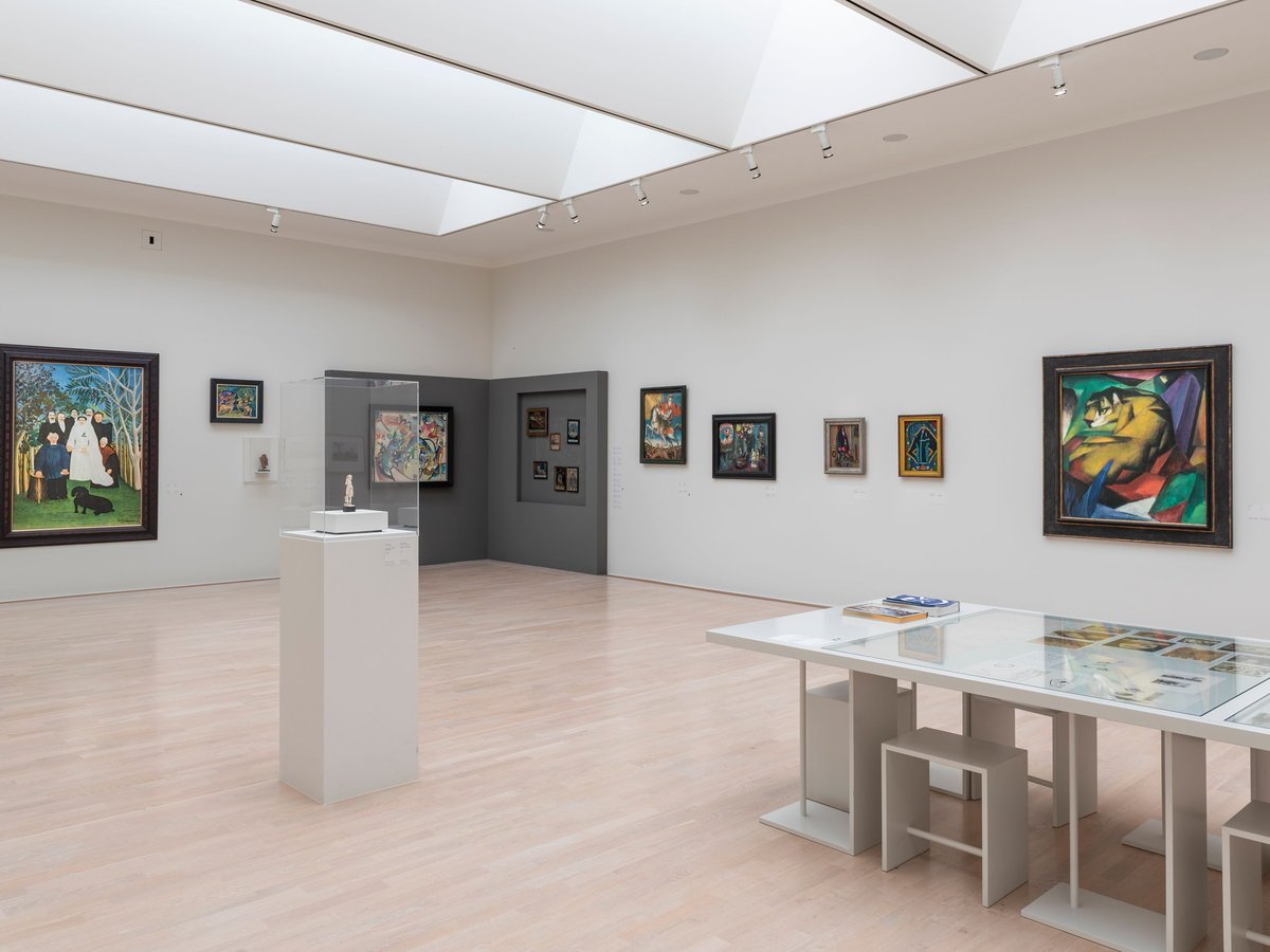 Gallery at the Lenbachhaus with works by the Blue Rider
